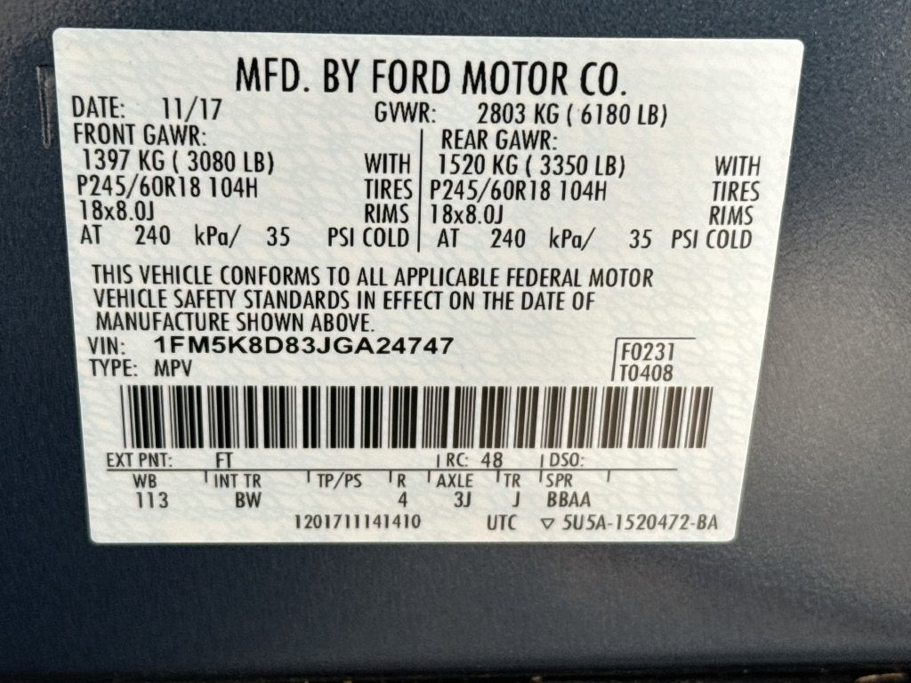2018 Ford Explorer XLT