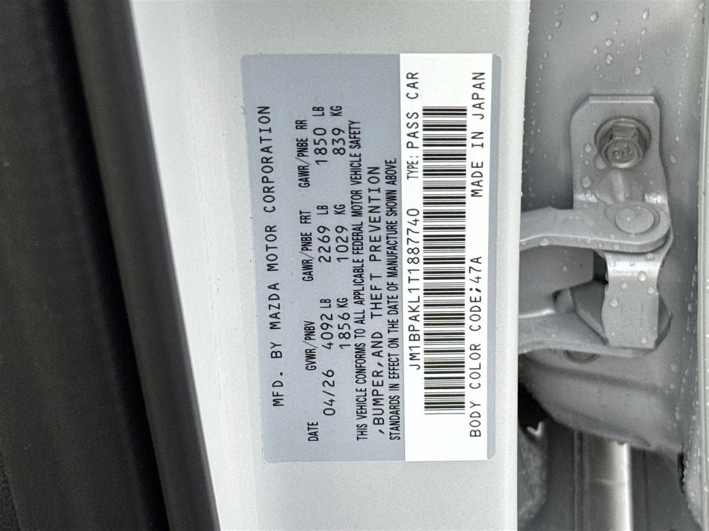 2026 Mazda Mazda3 Hatchback 2.5 S Select Sport