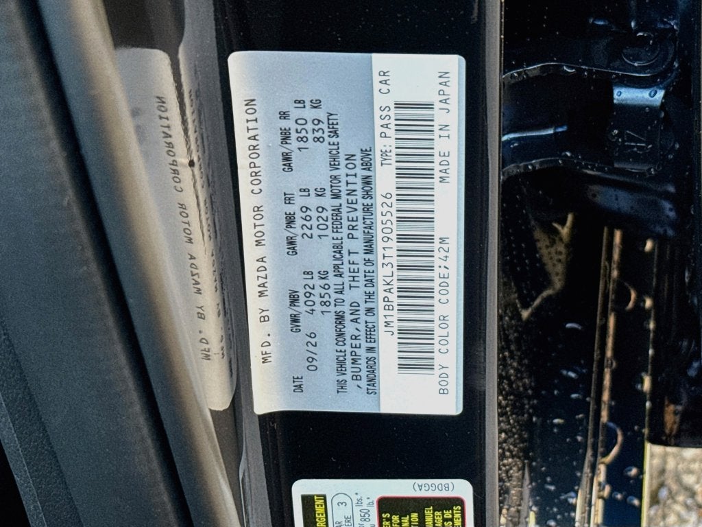 2026 Mazda Mazda3 Hatchback 2.5 S Select Sport