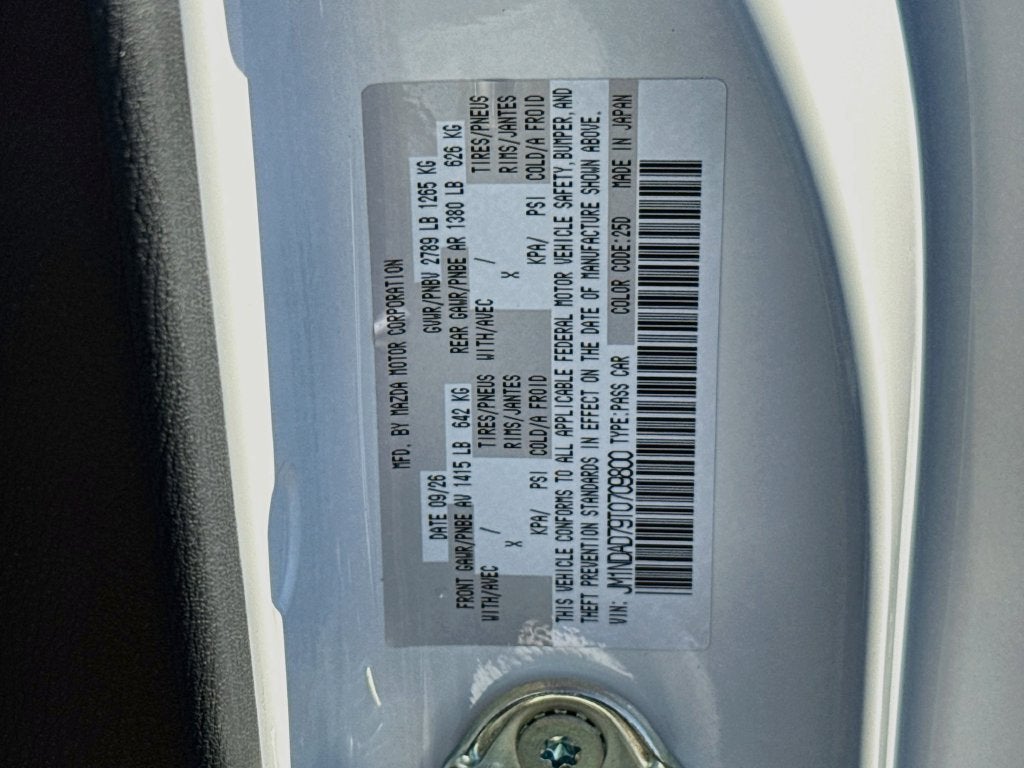 2026 Mazda Mazda MX-5 Miata Grand Touring