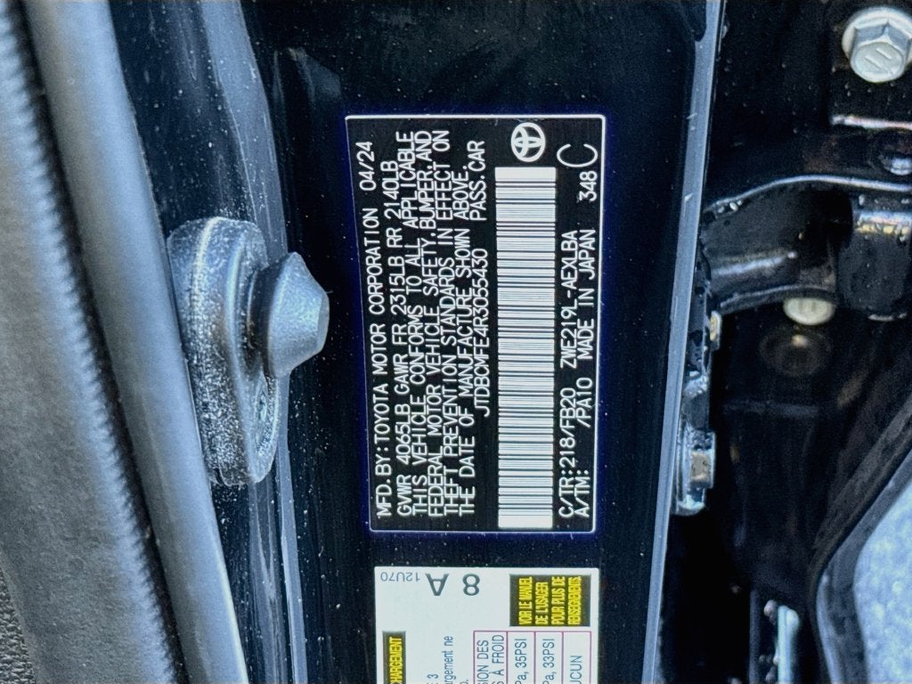 2024 Toyota Corolla Hybrid LE