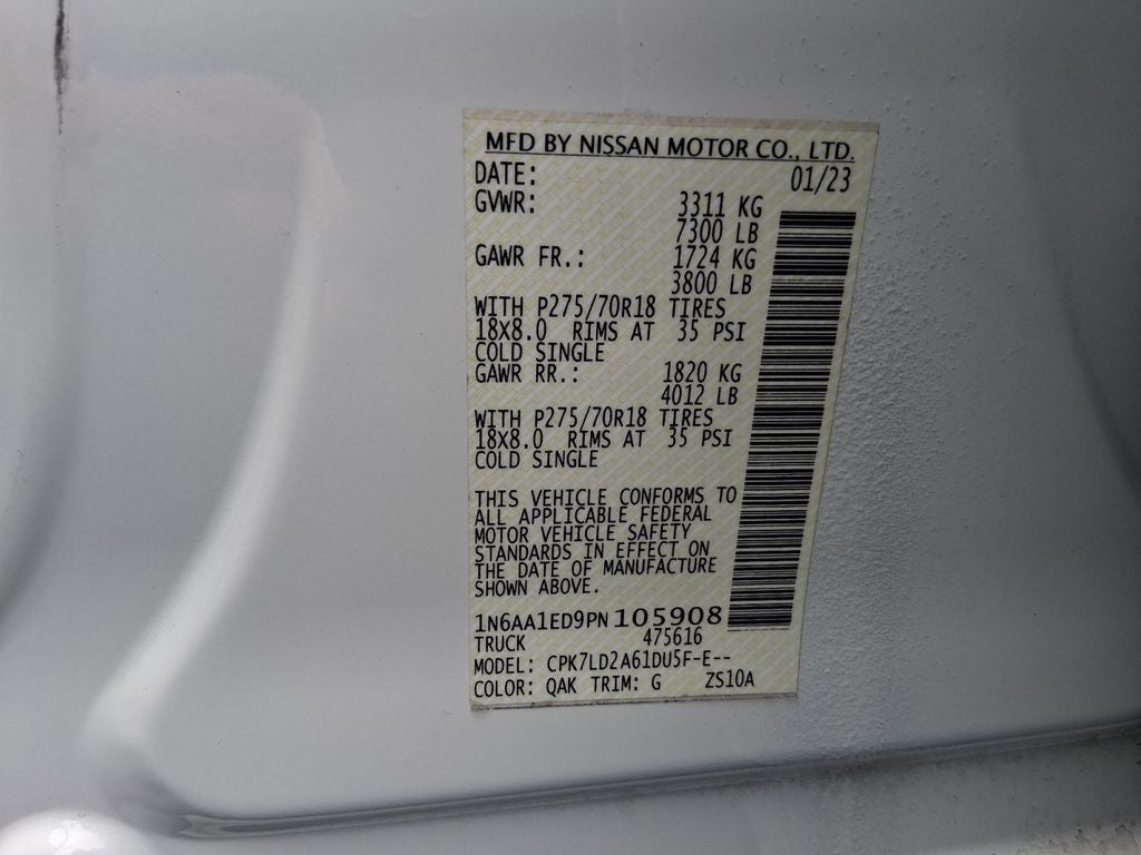 2023 Nissan Titan PRO-4X