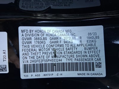 2023 Honda Civic Sport