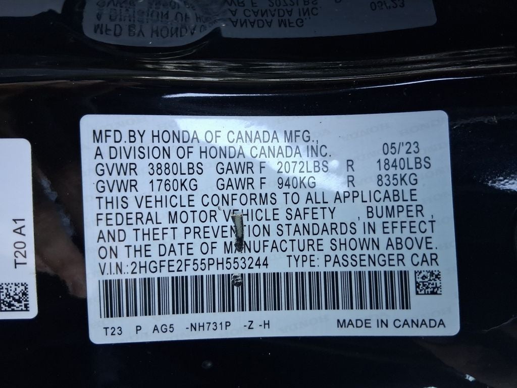 2023 Honda Civic Sport